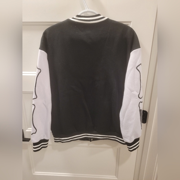 Shein Halloween vest black and White with pockets skeleton style Small - Picture 4 of 5